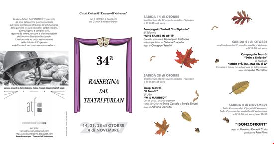 34a Rassegna del Teatro Friulano Valvasone